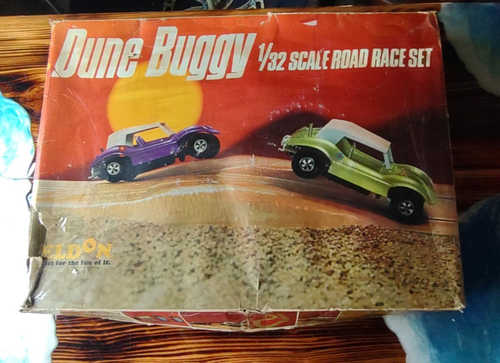 Slot Cars Vintage Gilbert American Flyer Scala 1/32 Set Corsa su Strada in Scatola Eldon - Foto 12 di 24