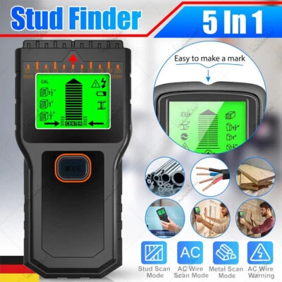 DEPMOG 5 in 1 Wand Scanner Leitungsfinder Kabeldetektor Strom Holz Metall Ortungsgerät
