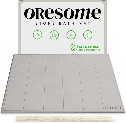 Luxus Stein Badematte 1er Pack, Instant Dry Badematte für natürliche schnelle Trocknung, E... - Bild 2 von 7