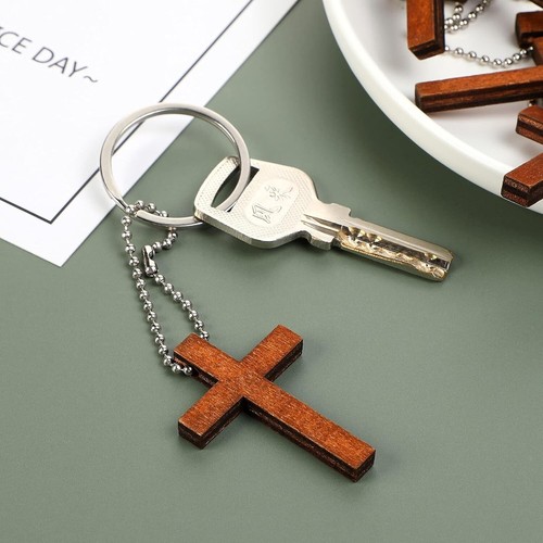 Lightweight Mini Wooden Cross Pendants - 500 Pieces for Limitless Creativity - Picture 6 of 8
