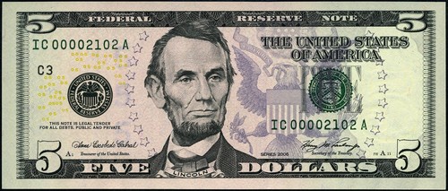 FR. 1993 C $5 2006 Federal Reserve Note Philadelphia IC-A Block Gem CU - Picture 1 of 2