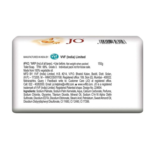 JO Almond Cream Soap Bar Pack of 8, 150 gram - Picture 4 of 15