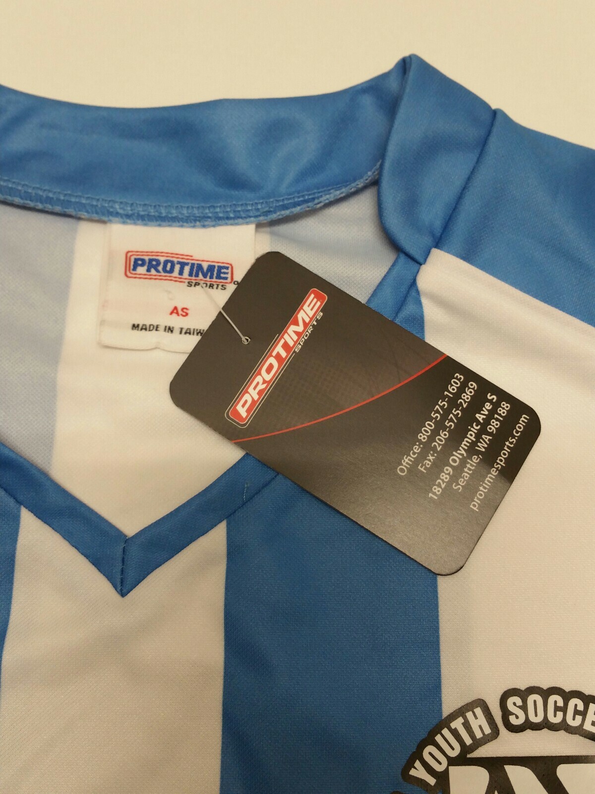 Soccer Jersey 9 AYSO American Youth Soccer Organization Blue Fox