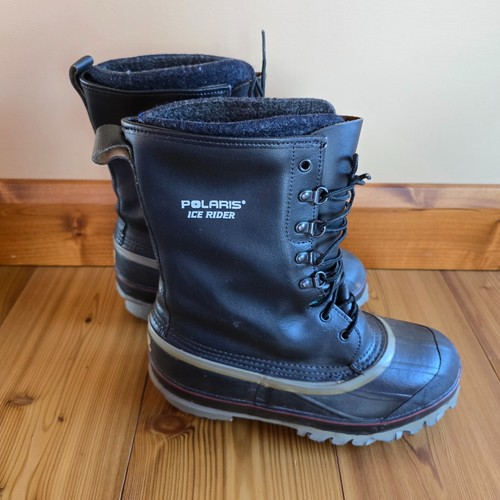 Botas de invierno negras aisladas LaCrosse caña de vidrio Polaris Ice Rider para hombre 7 - Imagen 1 de 9