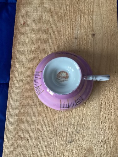 Royal Sealy China Japan Tea Cup & Saucer w/Gold Accents - Picture 11 of 12