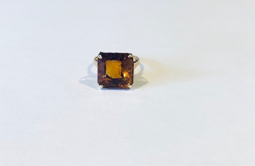 Vintage Ring 14 Kt Gelbgold Citrin, Ringgröße 4,75 - Bild 1 von 5
