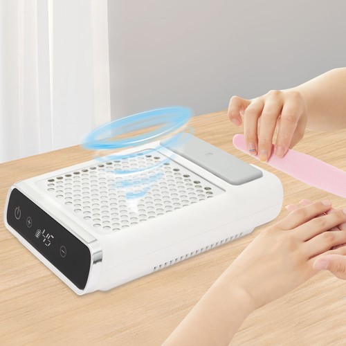 Nail Dust Vacuum Cleaner 4500rpm Adjustable Suction Nail Dust Collector LCD 80W - Picture 3 of 22