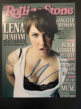 LENA DUNHAM SIGNED AUTOGRAPH GIRLS ROLLING STONE COVER 11x14 PHOTO COA AUTOGRAPH LENA DUNHAM SIGNED AUTOGRAPH GIRLS ROLLING STONE COVER 11x14 PHOTO COA AUTOGRAPH