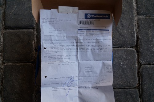 ATE Ceramic Original Scheibenbremsbeläge vorne mit Kaufbeleg von Werthenbach. - Bild 5 von 6