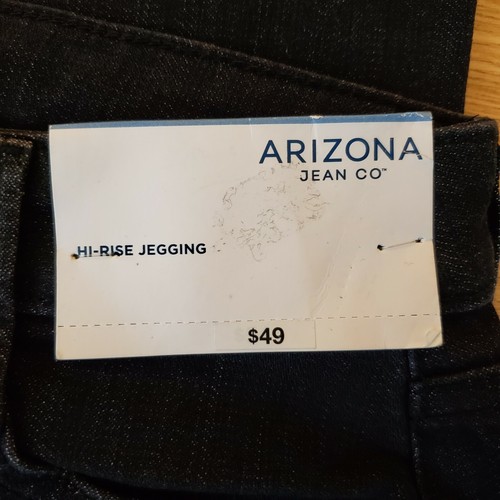 Arizona NWT Women's Hi-Rise Jegging Black Jeans Size 3 Stretch - Picture 6 of 7