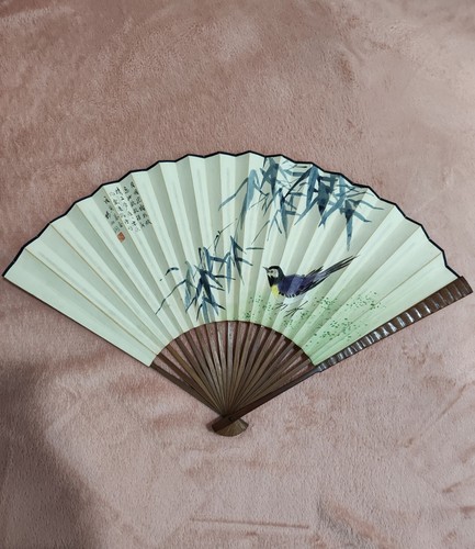 SOLD清代海派画家杨伯润 诗画折扇 Chinese Qing Painter Yang Borun Painting Calligraphy Hand Fan - Picture 10 of 22