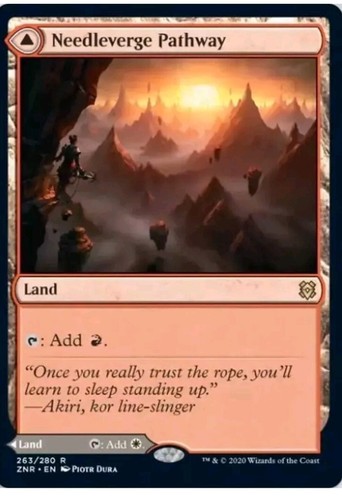 Needleverge Pathway / Pillarverge Pathway - LP Light Play English MTG