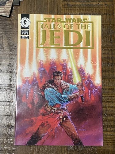 STAR WARS TALES OF THE JEDI LIMITED GOLD FOIL COA 1-5 DARK HORSE COMICS - Picture 8 of 15