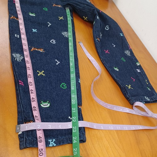Kenzo Kids All in One Embroidered Denim Jumpsuit Size 12Y Nonstretch Zip - Picture 16 of 16