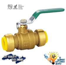 Pack of 12pcs 1/2" Push Fit Ball Valve with 5 yrs warranty 118-01 - Lead Free