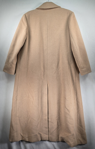 Gabardina vintage Linda Richards para mujer Petite 4P tostada 100 % lana forrada clásica - Imagen 13 de 16