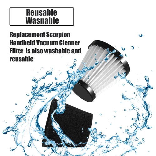Scorpion Handheld Vacuum Cleaner Filter with Brush Compatible with Dirt Devil... - Picture 3 of 7
