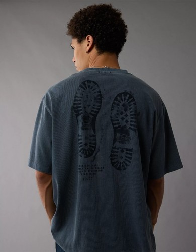 Timberland x AE Boot Graphic T-Shirt (LG) navy - Picture 5 of 5