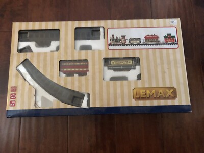 Lemax Christmas Village Train Set The Yuletide Express #24472  Set Of 16 Pieces 