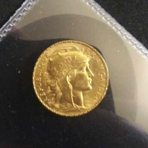1913 France Gold 20 Francs French Rooster - Picture 3 of 8