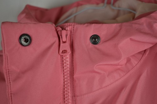 Lands End Womans Pink Long Padded Puffer Jacket Size XS Petite Anorak Parka Coat - Picture 8 of 11