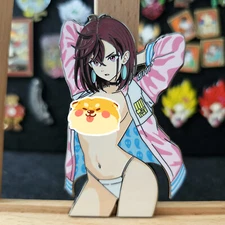 Dan da Dan Momo Ayase nsfw Pin Limited Edition Metal Ename Badge Collectible