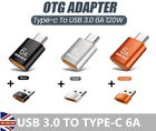 6A USB OTG Adapter USB 3.0 A męski na gniazdo typu C Konwerter Szybka ładowarka 120W