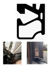 Profile 22 Black Rubber Low Threshold Door Gasket 2081 Weather Seal