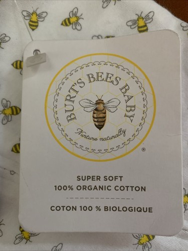 Burt’s Bees Newborn Schlafanzug 100% Bio Baumwolle Nagelneu mit Etikett - Bild 3 von 4