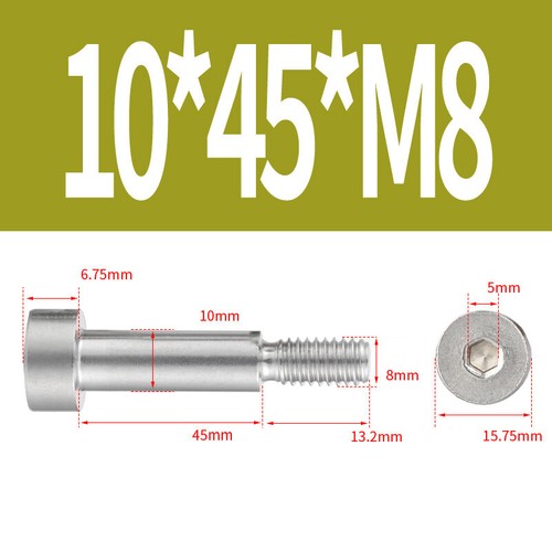 M2-M10 Shoulder Bolt Screws Stainless Steel 2.5-10mm Shaft OD Allen Socket Head - Picture 124 of 213