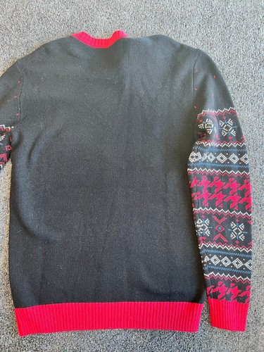 Ugly Christmas Sweater NEW Rudolph Reindeer Cotton/acrylic Light Up Size M C-6 - Picture 7 of 7