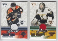 2002-03 PACIFIC PS TITANIUM RON TUGNUTT PATCH 010/254 GOLD HOBBY Game Used Stars