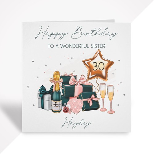 Personalised Birthday Card For Women Sister Niece Daughter 18th 21st 30th 40th - Picture 2 of 6