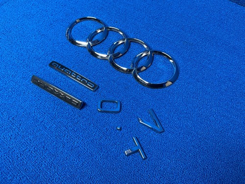 2017 - 2023 AUDI Q7 4M QUATTRO REAR TRUNK LID RINGS SYMBOL EMBLEM LOGO OEM - Bild 1 von 10
