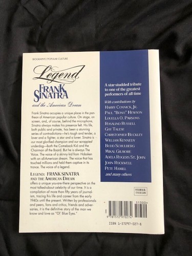 LEGGENDA FRANK SINATRA and the AMERICAN DREAM Editor E.A. Vare Copertura Morbida Exc Cond - Foto 2 di 3