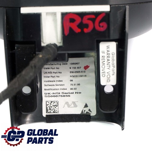 Mini Cooper R56 R57 R59 Tachometer Gauge Revolution Counter Chrome 9153407 - Picture 2 of 12