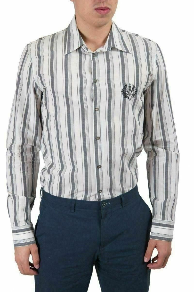 Richmond' x ' Uomo Multicolore a Righe Maniche Lunghe Pulsante Anteriore CAMICIA Richmond' x ' Uomo Multicolore a Righe Maniche Lunghe Pulsante Anteriore CAMICIA