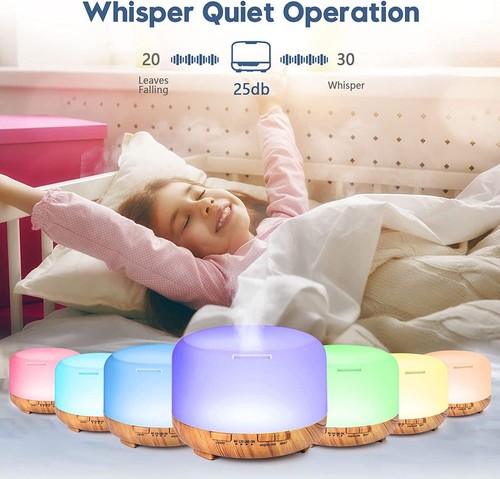 LED Essential Oil Diffuser Aroma Humidifier Ultrasonic Aromatherapy Air Purifie - Picture 21 of 26