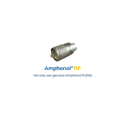 ALPHA - 100ft RG8u Coax Cable with AMPHENOL PL259s attached - Picture 5 of 5