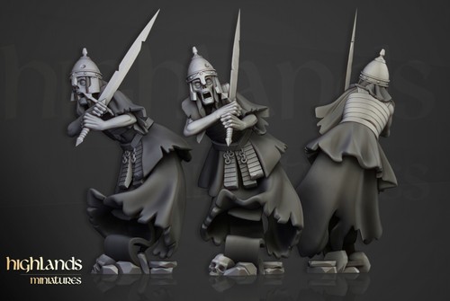 Wraith Unit, Undead Army Wargames Fantasy RPG D&D Skeleton Warrior Miniature - Picture 11 of 14