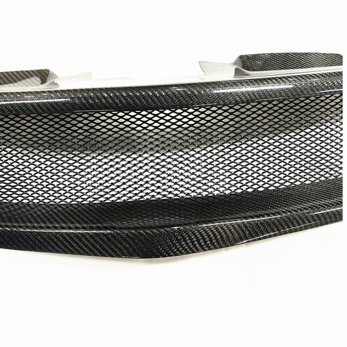 Front Upper Grille Mesh Grill For Kia Forte Forte5 10-13 Carbon Fiber - Picture 7 of 10