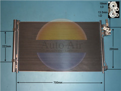 Auto Air 16-1470 A/C Condenser