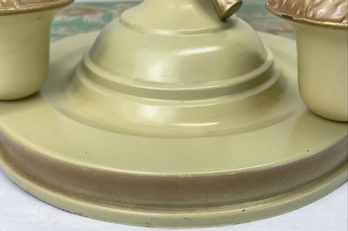 PAIR Set 2 REWIRED Antique Vtg Art Deco Flush Mount Ceiling Light 1920s 1940 10” - Picture 14 of 24