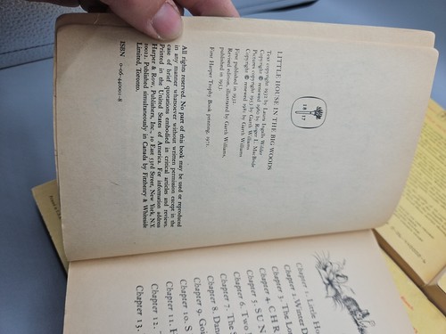 Laura Ingall Wilder Books - Set of 5 Vintage 1971 Harper Trophy Books - Picture 9 of 15