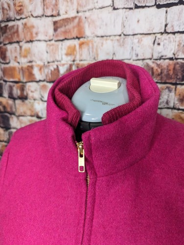 J. Crew Pink Wool Stadium Cloth Village Coat Jacket Women 6 Small Medium Pea Ove - Picture 4 of 8