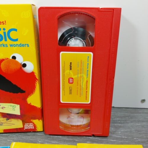 Sesame Street Maravillas Musicales Music Works Wonders VHS Tape Spanish English - Foto 2 di 11