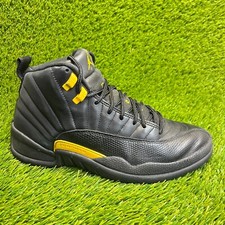 Nike Air Jordan 12 Retro Black Taxi Mens Size 9.5 Basketball Shoes Sneakers