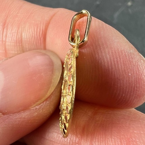 Französische Waage Sternzeichen Sternzeichen 18K Gelbgold Perroud Charm Anhänger - Bild 7 von 14