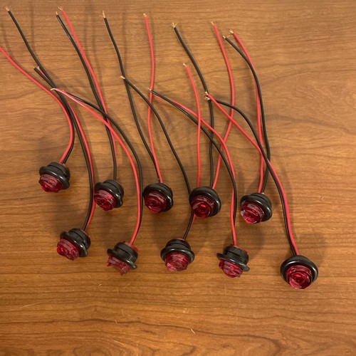 10 - 3/4 Jammy 1 LED Marker Bullet Light Red Trailer Truck clearance hot spot 53 - Picture 2 of 7