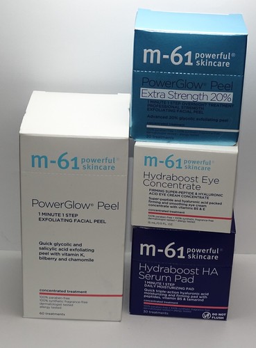M-61 SET M-61 POWER GLOW PEEL, HYDRABOOST HA SERUM PADS,HYDRABOOST EYE - Picture 2 of 4